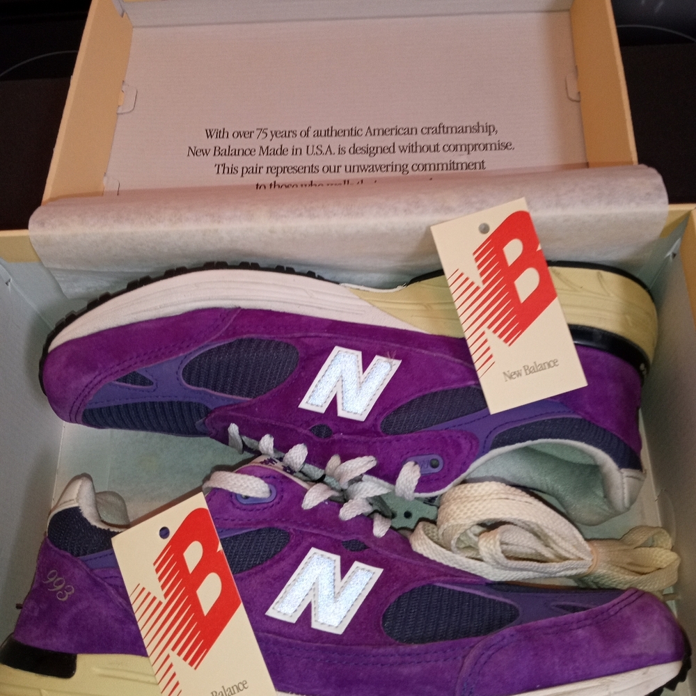 Vibrant Purple and Gray New Balance Sneakers